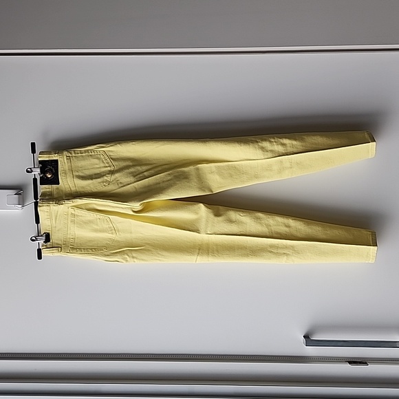 Vintage Versace Jeans Couture Bright Yellow Stretch Denim Jeans - Picture 7 of 11